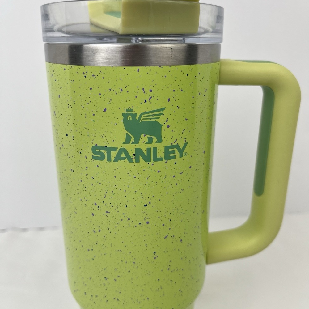 Stanley Flowstate Quencher H2.0 Tumbler Cup 30 oz Green Citron Speckle‎ W/ Lid - Picture 2 of 9